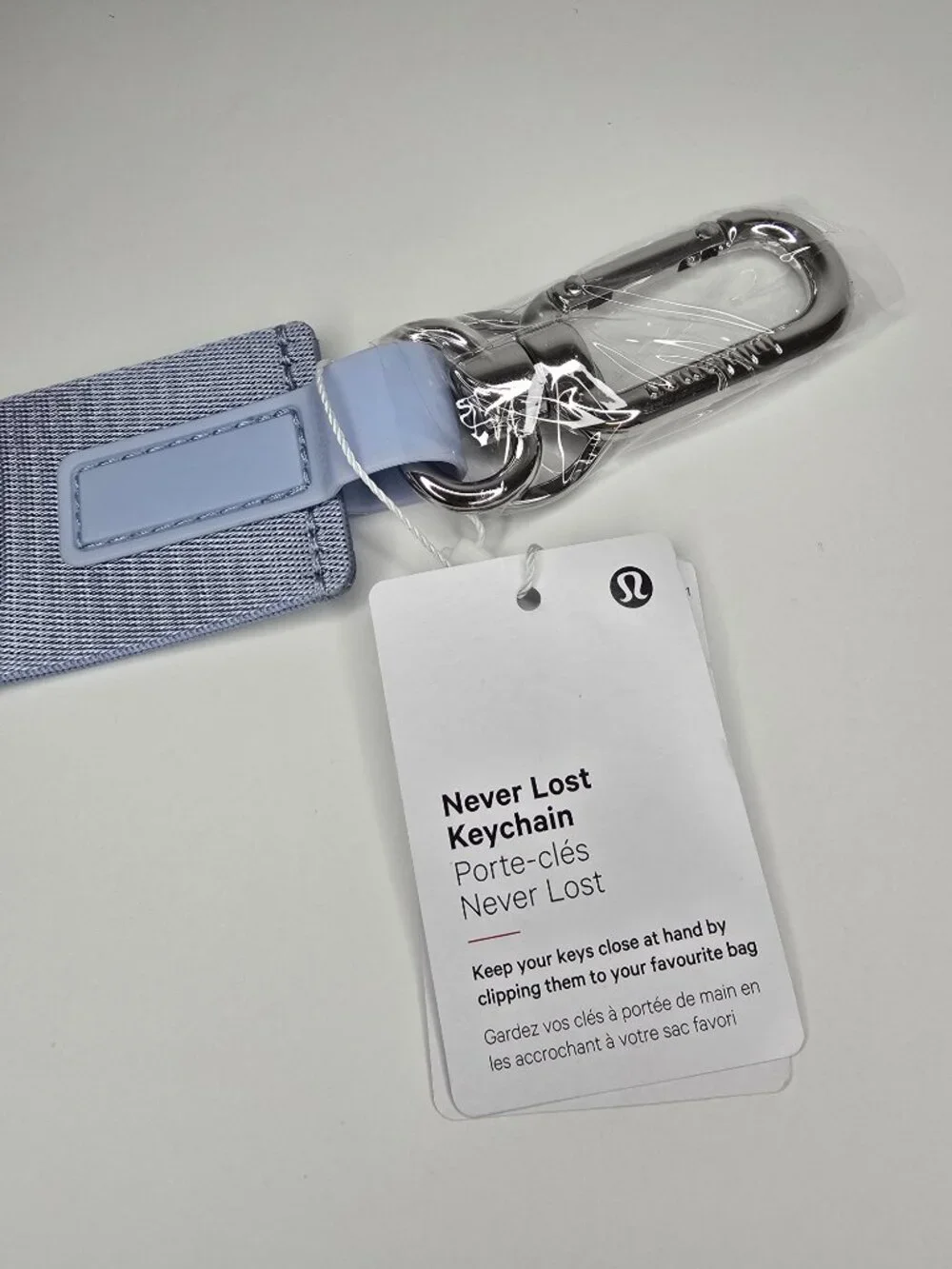 NWT Lululemon Never Lost Keychain BLEN/TRNV
